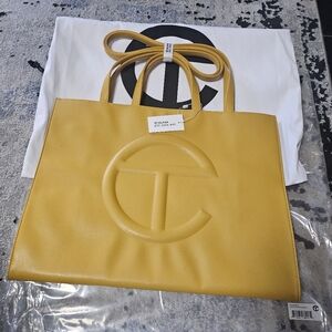 Telfar Large Mustard Shopping Bag